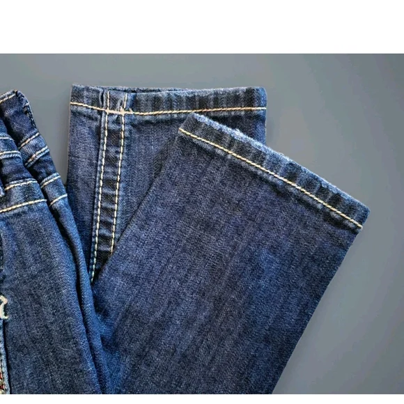 Miss Me Dark Blue Boot Cut Jeans with Embellished Pockets - Picture 8 of 8